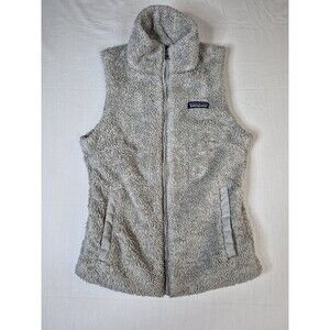 Patagonia Los Gatos Fleece Vest Womens Size XS Gray Full Zip High Pile 25216